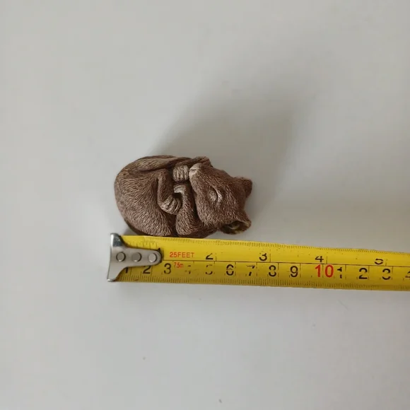 Sandicast Sleeping Mouse Figurine Signed Made in San Diego 1981 Vintage 3"x2" - Picture 6 of 6